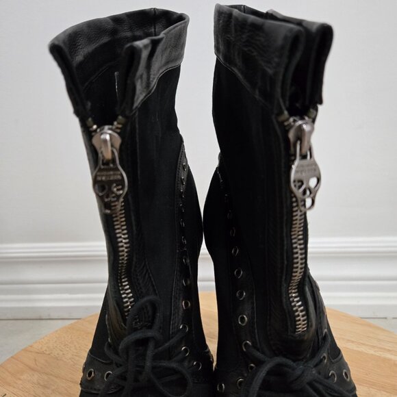 Alexander McQueen peep toe stiletto booties - Picture 3 of 16